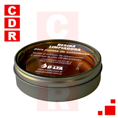 RESINA P/LIMPIAR PUNTA SOLDADOR 40G DELTA
