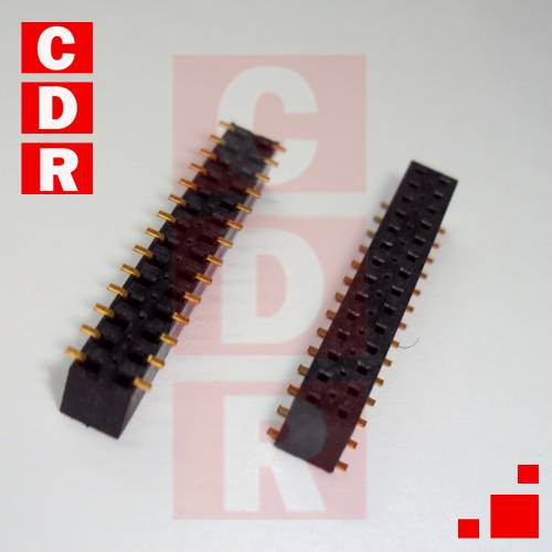 TIRA DE PINES 2X14 SMD HEMBRA