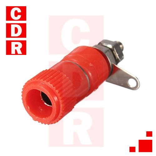 BORNERA BINDING POST 10A 250V ROJO