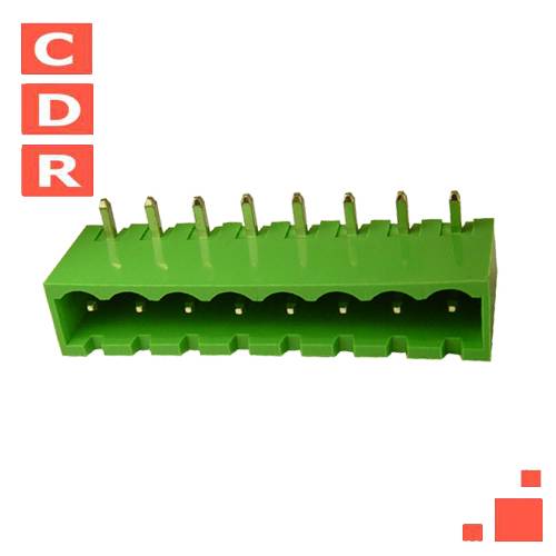 BORNERA ENCHUFABLE 8 POLOS 10A 300VAC MACHO 90º