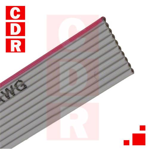AWG28- 10/G-1/300 CABLE RIBN 10 CONDUCTORES 0,039 GRIS ROLLO X 76,50 MTS