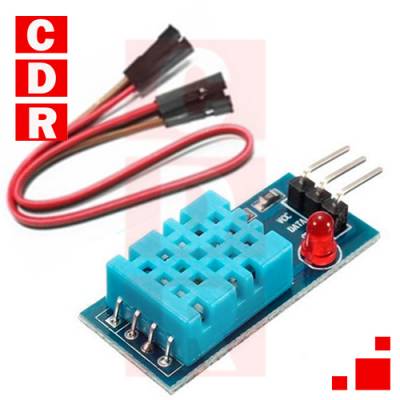 DHT-11 SENSOR WITH TEMPERATURE PLATE HUMIDITY ARDUINO