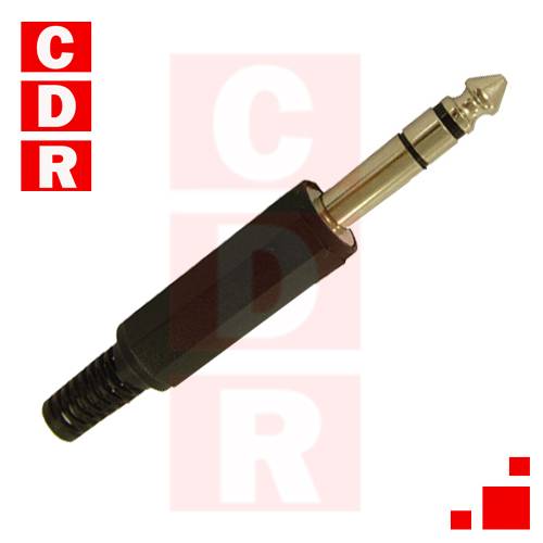 PLUG STEREO 6.5MM C/COLITA FLEXIBLE CALIDAD PROFESIONAL