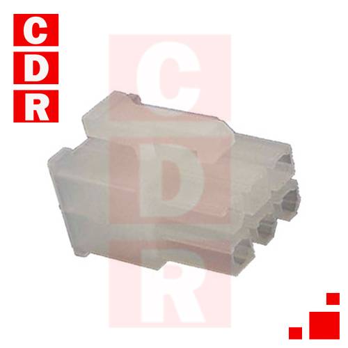 HOUSING 4.2MM .165 HEMBRA CABLE (2X2) 4 VIAS