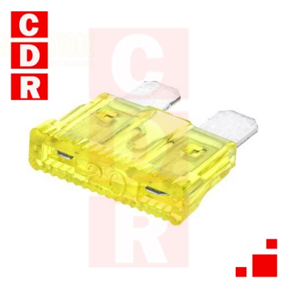 FUSIBLE AUTOMOTOR 20A AMARILLO PLANO