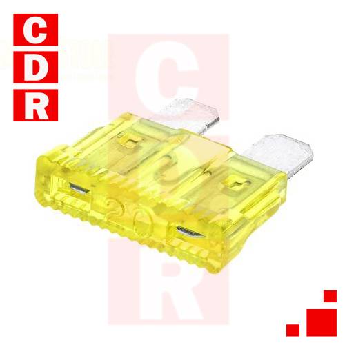 FUSIBLE AUTOMOTOR 20A AMARILLO PLANO