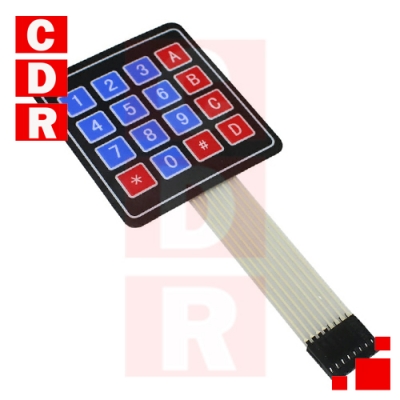 TECLADO DE MATRIZ DE MEMBRANA DE 16 TECLAS 4X4 MARCA OEM