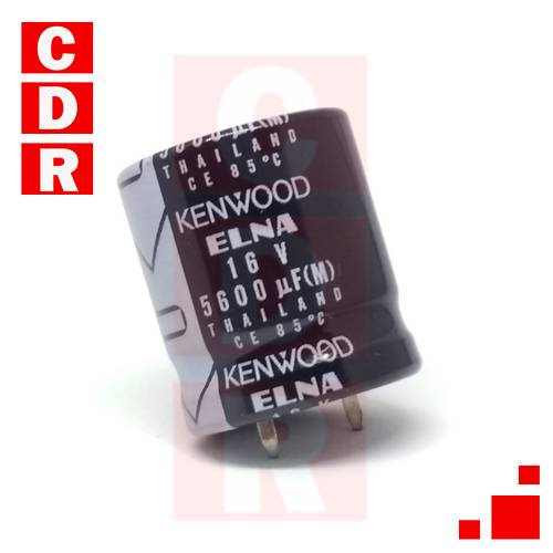 CAP. ELECTR. BLINDADO 5600UF 16V 85º SNAP IN KENWOOD