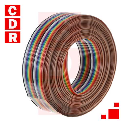 CABLE PLANO COLOR 20 CONDUCTORES (ROLLO 30M)