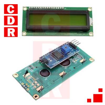 DISPLAY FOR ARDUINO LCD 16X02 AZUL + SERIE 12C PCF8754 /L2C