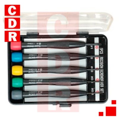 KIT DE DESTORNILLADORES DE PRECISION X 6 UNIDADES HY-2061 KOION