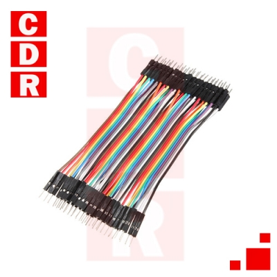 KIT 40 CABLES PARA PROTOBOARD MACHO MACHO 10CM ARDUINO
