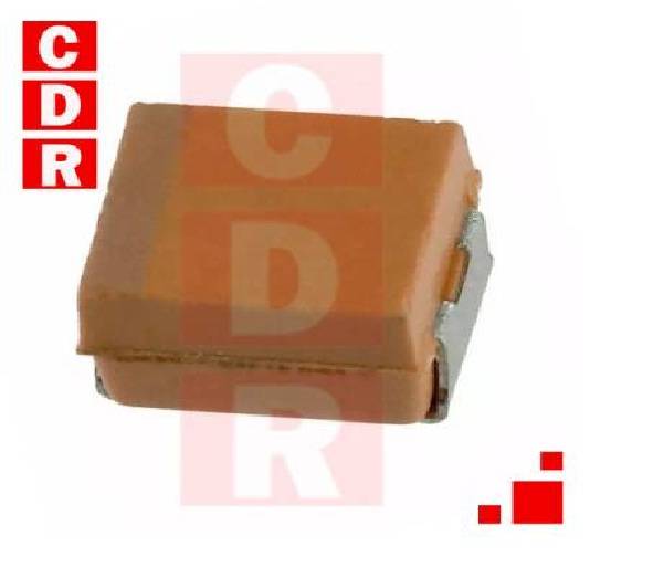 CAP. TANTALIO 10UF 25V SMD B 3.50mm x 2.80mm TAJB106M025RNJ