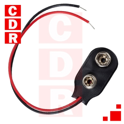 CONECTOR P/BATERIA 9V C/ CABLE