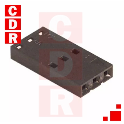 50-57-9003 3 POSITION RECTANGULAR HOUSING CONNECTOR RECEPTACLE BLACK 0.100