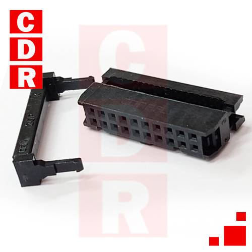 IDC20 CONECTOR HEMBRA P/CABLE PLANO 20 CONT.