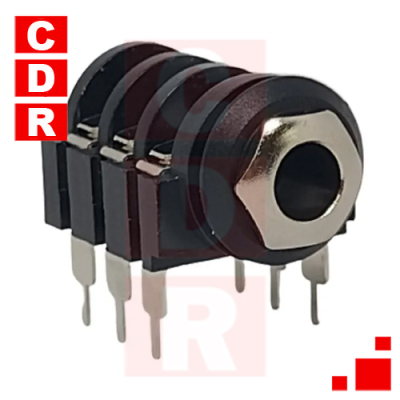 PJ-644C JACK 1/4 ESTEREO TERMINALES A PCB OEM