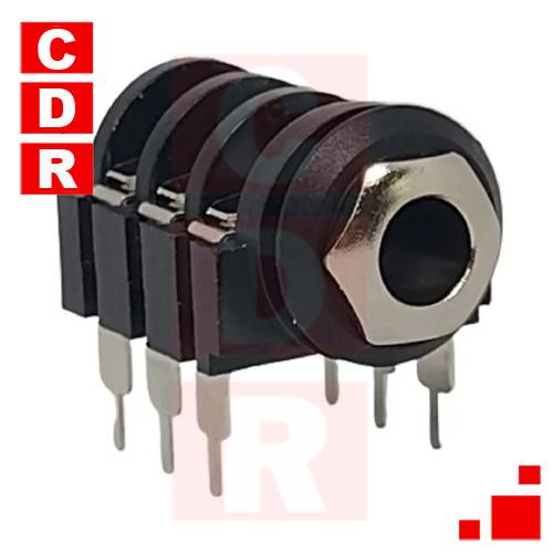PJ-644C JACK 1/4 ESTEREO TERMINALES A PCB OEM
