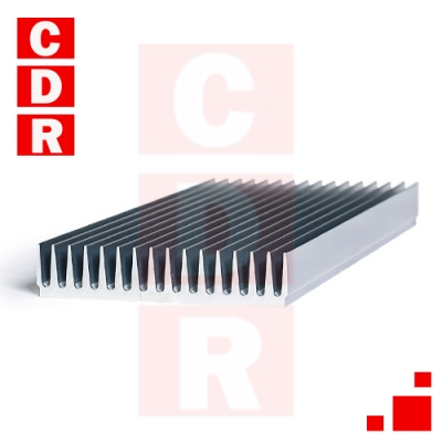 DISIPADOR ALETAS NATURAL BASE 136.5MM ALT. 33MM LARGO 20CM ESP. NÚCLEO 8MM