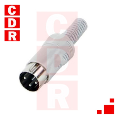 CONNECTOR DIN MALE TO CABLE 3 VIAS 180º 05GM3MX