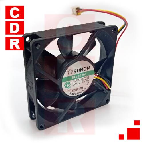 COOLER 12VDC 1.6W 3 CABLES 80X80X20MM SUNON