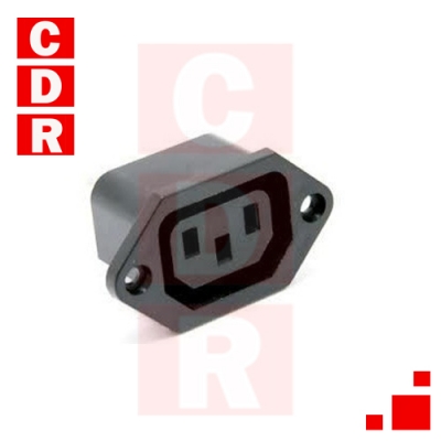CONECTOR HEMBRA TIPO PC P/CHASIS TORNILLOS
