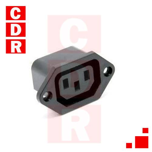 CONECTOR HEMBRA TIPO PC P/CHASIS TORNILLOS