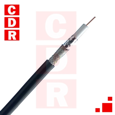 RG-59 ROLLO CABLE 305 MTRS 75OHMS 1505A BELDEN (REEMPLAZO DE 1855A)SERIAL DIGITAL COAX RG59 #20 SOLID BC FOIL + 95% TC BRAID CMR