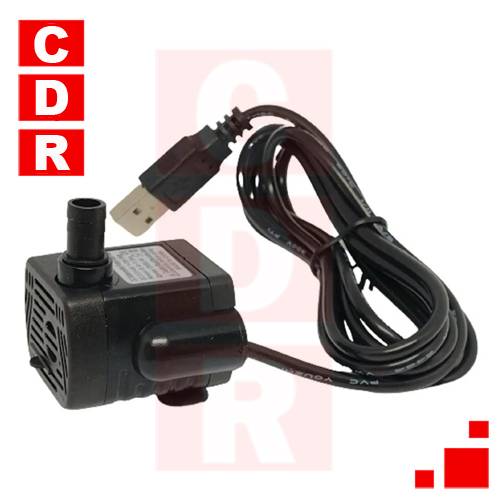 MINI BOMBA SUMERGIBLE DE AGUA 3.5-9V HMAX:150CM 220L/H IP68
