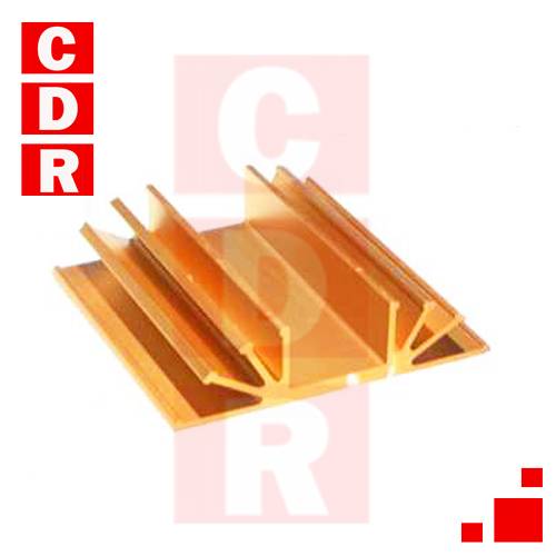 DISIPADOR MEDIA POTENCIA DORADO 104MM ALT. 25.4MM LARGO 10CM ESP. NÚCLEO 4.75MM