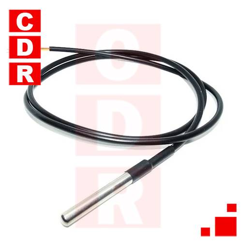 DIGITAL TEMPERATURE SENSOR DS18B20 SUBMERSIBLE CABLE 1 METER ARDUINO