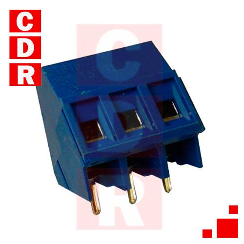 BORNERA APILABLE 3 POLOS 10A 300VAC APIL. 45º