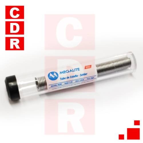 ESTAÑO 60/40 1MM 10GRS TUBO MEGALITE