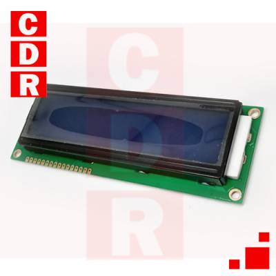 DISPLAY LCD 16X2 122X44X12.7MM AZUL TM162G-1
