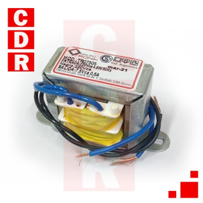 TRAFO 7,5V+7,5V C/ PUNTO MEDIO