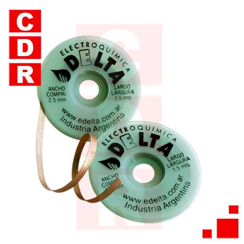 MALLA DESOLDANTE 2.50MM 1.5MTS DELTA