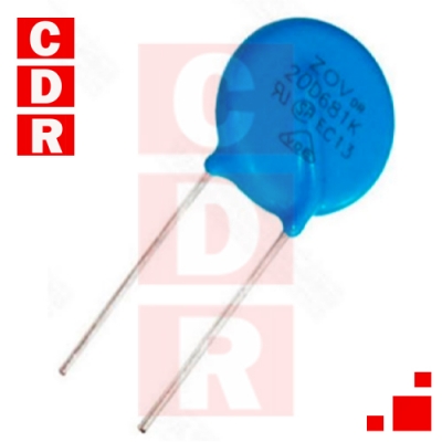VARISTOR 20MM 550VAC 20D681K (Z551-200UL)