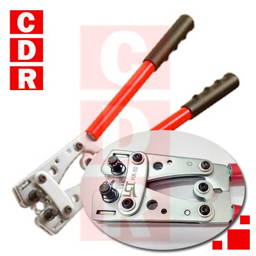PINZA APRIETA TERMINALES SIN PREAISLAR DE 6 A 50MM2 HX-50
