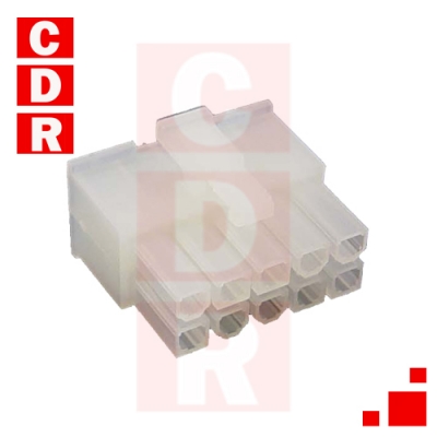 HOUSING .165'' HEMBRA CABLE (2X5) 10 VIAS