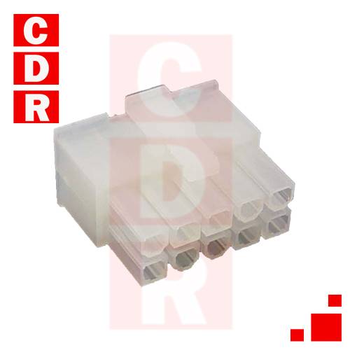 HOUSING .165 HEMBRA CABLE (2X5) 10 VIAS