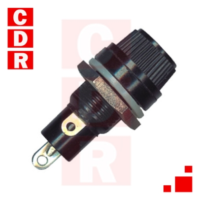 PORTAFUSIBLE P/PANEL 20X5MM C/MUESCA