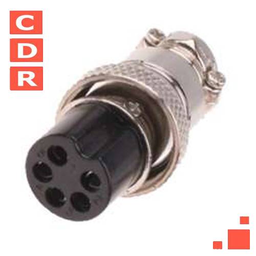 CONECTOR DE MICROFONO BC 5P HEMBRA/CABLE