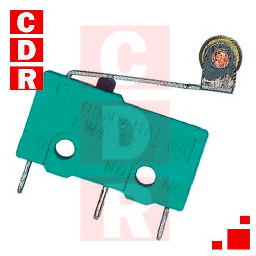 LLAVE MICROSWITCH 3A 250V P/CABLE LEVA C/RUEDA CORTA