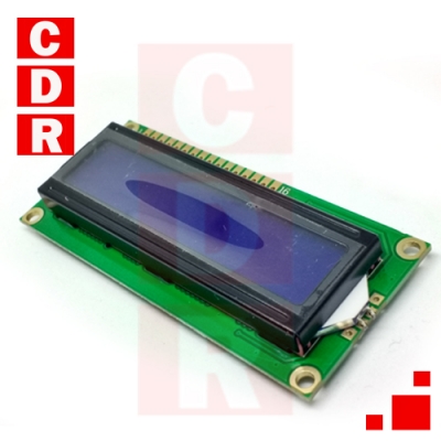 DISPLAY LCD (16X2) TEXT BACKGROUND BLUE