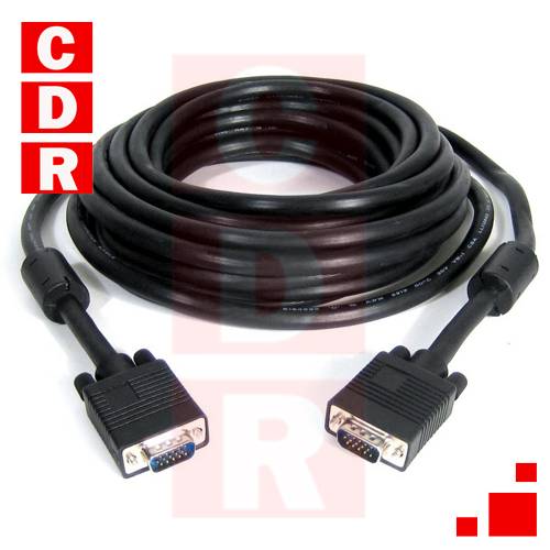 CABLE VGA MACHO/MACHO DOBLE FILTRO LARGO 20MTS