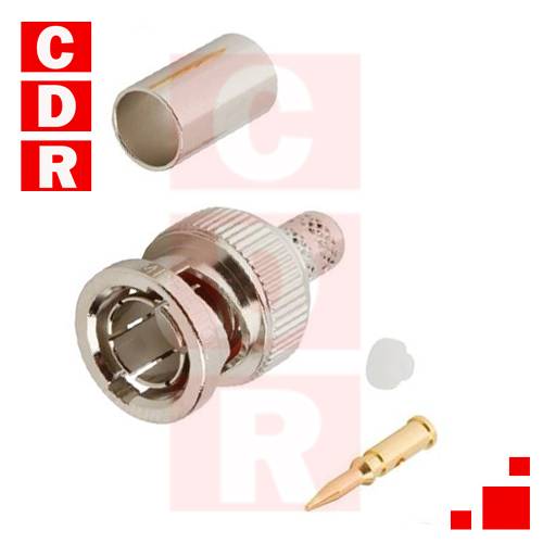 BNC MACHO P/CRIMP. RG59 31-71008-RFX AMPHENOL
