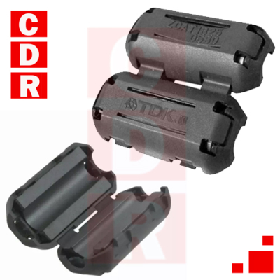 ZCAT1325 - 0530 CLIP WITH FERRITE NUCLEUS FOR CABLE 2X1 MARCA: TDK