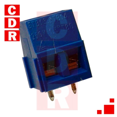 BORNERA M90BL2 2EDGR-5.08 MACHO 2P-ANG RECTO ENCHUFABLE 5.08MM