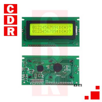 DISPLAY LCD (16X2) ELWH1602L-YGB-ES WINSTAR