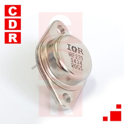 IRF220 5A 200V 40W N-CHANNEL POWER MOSFET TRANSISTOR TO-204AA CASE IR
